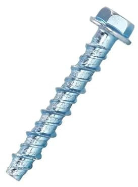 Set di 10 Viti autofilettanti esagonali, bulloni di Ancoraggio autofilettanti, Viti autofilettanti for Cemento, Chiodi ad espansione, Kit di Viti for Cemento Armato(60mm)