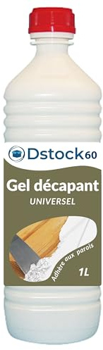 DSTOCK60 - Gel décapant universel - 1L - Enlève rapidement les couches anciennes - 1 bouteille