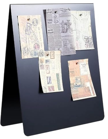 Magnetische Pinnwand, Tisch-Memo-Display, trocken abwischbare magnetische Pinnwand für Haftnotizen, Fotos, Memo, Büro, Zuhause, Schlafsaal, Schule