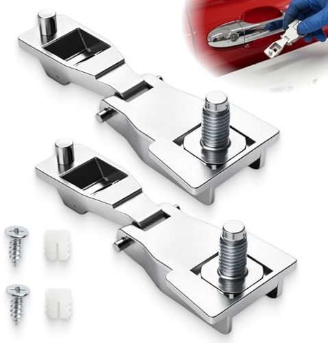 Tuwonwa 2PCS Door Handle Hinge Repair Kit, for 500 Exterior Handle, Professional Metal Replacement Hinge for Drivers or Passenger Side, Compatible with OEM 51964555 51939041 for 500, 500 147 GT