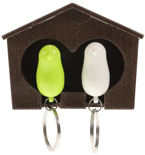 Generisch Vogelhaus Schlüsselanhänger Wanddekoration Langlebiger Schlüsselhalter mit Haken Vogelnest Schlüsselanhänger zum Aufhängen für Zuhause Zufällige Farbe