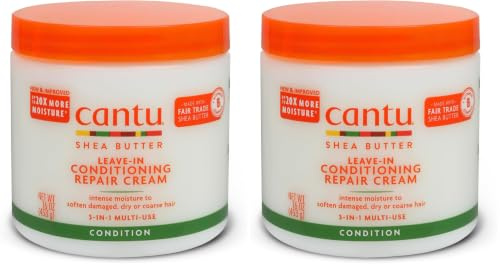 CANTU Sheabutter für natürliche Haarpflege Kur Creme, 453 g (Packung mit 2)