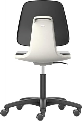 Bimos-Sitztechnik Interstuhl Büromöbel GmbH & Co Arbeitsdrehstuhl m. Rollen PU-Schaum Sitzschale weiß Sitzhöhe 450-650mm
