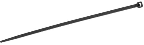WETEC Kabelbinder, schwarz, UV-beständig, 200 x 2,5 mm KB 1-50-X (Kabelband Befestigungsbinder Montageband Montagebinder Straps Strapse Kunststoffkabelbinder) (Pack à 100 Stück)