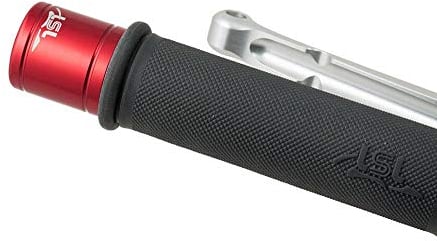 LSL Lenkergewichte Alu, rot, mit Logo, Ø14 & 18mm (Red)