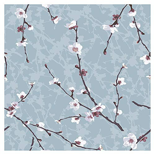 murando - Tapete selbstklebend 10m Wandtattoo dekorative Möbelfolie Dekorfolie Fotofolie Panel Wandaufkleber Wandposter Wandsticker - Blumen Pflanzenmotiv b-B-0391-j-a