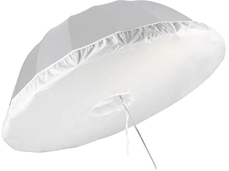 Selens 105CM Difusor de Paraguas de Estudio de Fotografía Profesional Paño de Luz Suave Umbrella Diffuser Soft Light Cloth para 16 Varillas Negro/Plata Paraguas de Iluminación Reflectante Parabólico