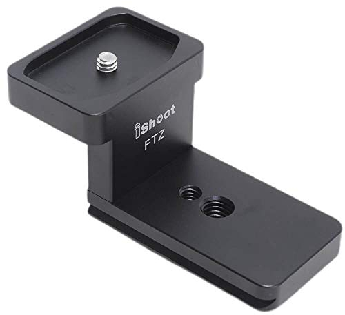 iShoot Objektivkragen Ersatzfuß Stativ Mount Ring Base kompatibel mit Nikon FTZ Mount Konverter Objektiv Adapter Ring, Objektivstütze Halterung mit Arca Fit Schnellwechselplatte