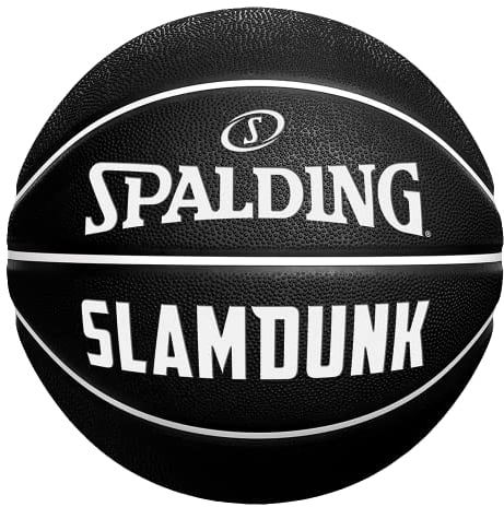 Spalding Basketball - Slam Dunk - Size 5 - Black - Outdoor - Rubber