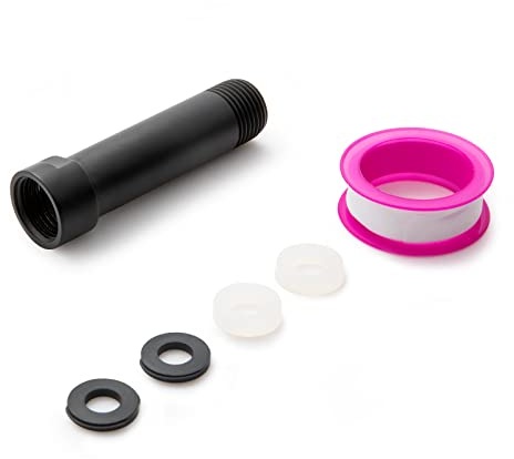 OFFO Shower Head Extension Arm, 7.6cm (3 inch) Matte Black, Made of 304 Stainless Steel for Fixed Shower Head