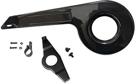 TOOYFUL Fahrrad-Kettenschutz-Abdeckung Kettenräder Kettenblatt-Schutz, Fahrrad-Rad-Kurbelgarnitur-Schutz für Mountain Road Bike, Kinderfahrrad und, Schwarzer Schwanz behoben