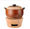 TREGOO Kochtöpfe Holzkohle Hot Pot Kleiner Herd Seitenherd Holzkohleherd Ton Haushalt Shabu Brennender Herd Casserole Schlammherd