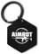 Lauthings Aimbot Gamer Shooter VIdeo Game Airsoft Schlüsselanhänger, graviert, abnehmbarer Schlüsselanhänger, Stahlstift, schwarz glänzend, One size