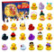 Adventskalender Enten,Gummi-Enten-adventskalender 2024, Adventskalender Kinder Mit 24 Gelb Ente Gummienten Quietscheente Badeente Enten Badespielzeug Weihnachten Kalender Box Für Kleinkinder Jungen