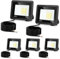 Jiubiaz LED Strahler Außen 20w, 3000K/4000K/6500K LED Strahler Dimmbar, Superhell LED Fluter Flutlichtstrahler, IP66 Wasserdicht LED Scheinwerfer Aussenstrahler für Hof, Garten, Garage(5 Stück)