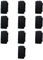 10x Interruttore interbloccato doppio saliscendi, tapparelle, avvolgibili, Modulo nero, Compatibile Con BTicino Living, interruttori, pulsanti, deviatori, Per Placche originali e compatibili