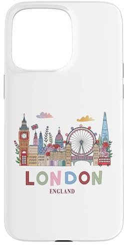 London Souvenirs Idee für Frauen & britische Erinnerungsstücke London Hülle für iPhone 15 Pro Max