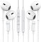 2 Pack-Headphones for iPhone Wired Earbuds with Lightning Connector [MFi Certified] In-Ear Earphones Built-in Microphone and Volume Control for iPhone 14/13/12/11/XS/XR/8, Plug and Play, No Bluetooth