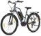 Touroll MA2 27.5'' E-Bike für Erwachsene, Cityräder Elektrofahrrad mit 250W 70N.M Mittelmotor Motor und 36V 468Wh Akku, Reichweite 100km, Hydraulische Scheibenbremse Ebikes für Herren Damen (Grau)