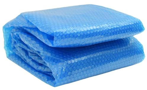 Generico Telo Copripiscina Solare Copertura Rotonda PE 488 cm Blu,Coperture e Teli per Piscine