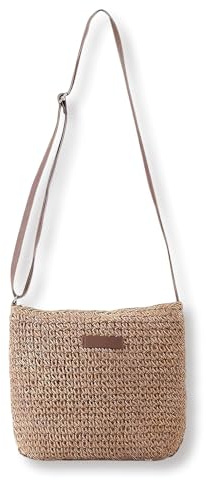 QhgPnt Straw Crossbody Bag for Women, Lightweight Woven Summer Beach Bag, Classic Boho Holiday Handbag for Vacation and Daily Travel for Women Beach, Vacation, Daily Outfit, Girls' Gifts