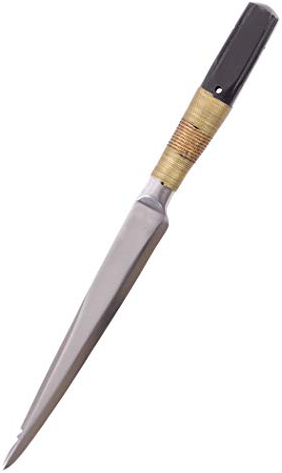 Coltello da tavola medievale con fodero in pelle – Coltello da pranzo LARP Ritter vichingo, medievale