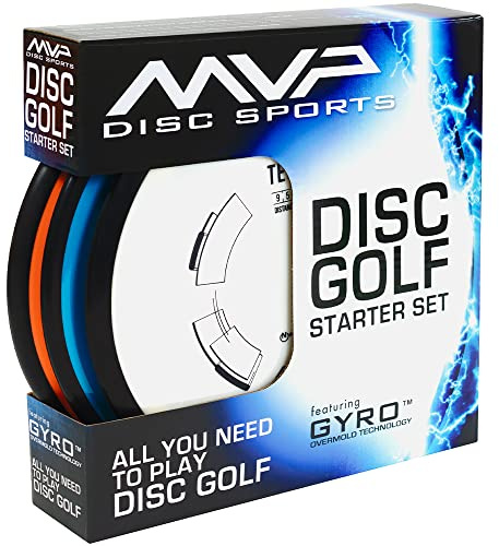 MVP Disc Sports 3-Disc Premium Disc Golf Starter Set (Colors and Models May Vary)