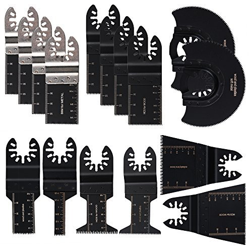 OxoxO Mélange de lames de scie oscillantes bois/métal à libération rapide pour outils multifonctions Fein Multimaster, Black & Decker, Bosch Craftsman