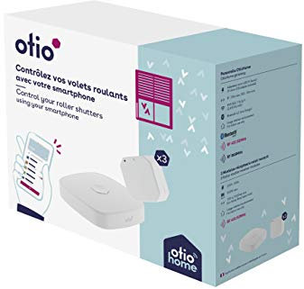Otio - Pack Volets Roulants Connectés - 1 Box + 3 Modules - Gestion à Distance avec Box Domotique - Compatible avec Interrupteur Existant - Installation Rapide - Blanc