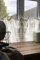 Jeanne d'Arc Living Scheibengardine Kurzgardine Bistrogardine Gardine 'Bretel' 50 x 140 cm (HxB) mit Aufdruck Leinen Landhaus Shabby French Vintage Nostalgie