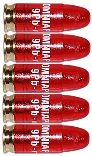Flachberg Pufferpatrone Pufferpatronen 9mm Luger 5 Stück Kunststoff/Messing 9 mm para
