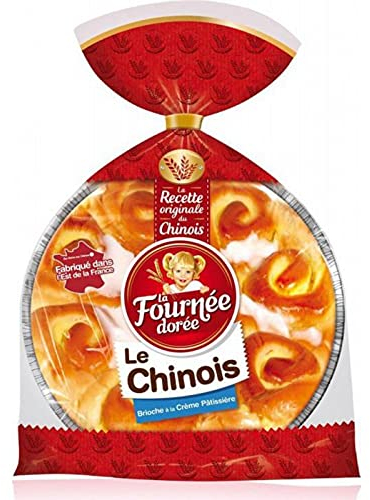 La Fournée Dorée Le Chinois Brioche à la Crème Pâtissière 600g (lot de 3)