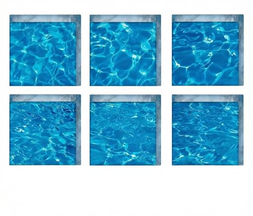 QUUPY 1 Unidades 6CS 15 cm Cuadrado Antideslizante Adhesivo Bañera Ducha Ducha Pegatinas Pegamento