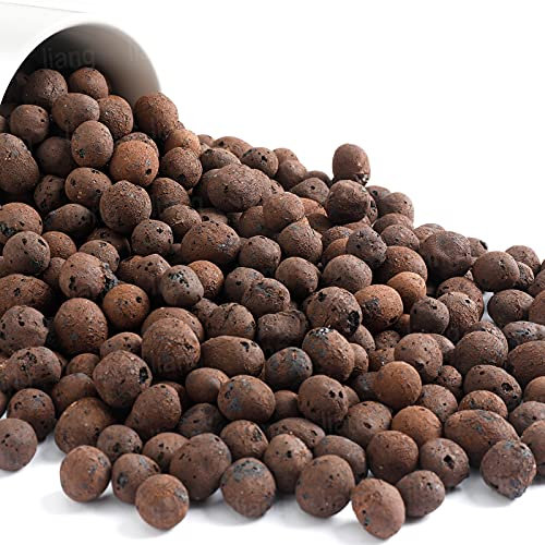 Boniosz Leca Blähton-Kiesel, 2 l, 1,1 - 1,8 cm, poröse Steine, natürlicher Ton, Aggregat, Pelletbelüftung, Wasserreinigung, Ceramsite für Hydrokultur, Orchideen, Aquaponik