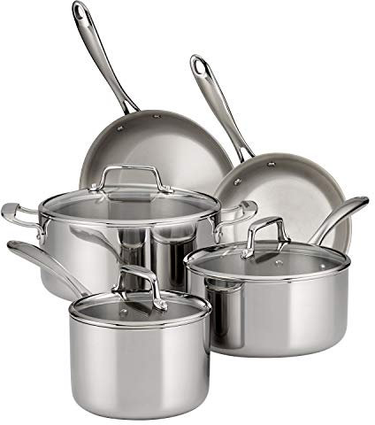 Tramontina Cookware Set Tri-Ply Clad (8-Piece) 80116/1010DS