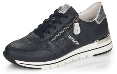 Remonte Damen R6705 Sneaker, Pazifik/Silver / 14, 38 EU