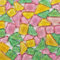 Bunte Glasmosaikfliesen 200g, Irregulär Glitzerkristall Mosaiksteine Glasstücke, Glasfliesen Glassteine für Basteln, Haus Deko(Süßigkeiten)