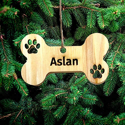 Personalisierte Hund Weihnachtsbaumschmuck Weihnachtsdeko Ornament Weihnachtsdeko aus Holz Weihnachtsbaum Deko Weihnachtsdekoration Ornament Holz Christbaumschmuck mit Hundnnamen