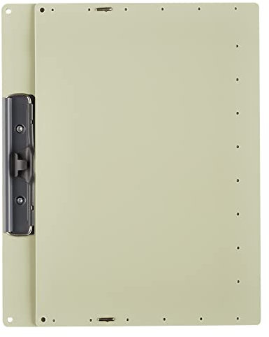Kokuyo Portapapeles, soporte de clip A3 o A4 para organizar archivos, 12.5 x 17.5 pulgadas, soporte plegable para documentos de construcción con bolsillo de almacenamiento, beige, importación de Japón