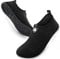 SIMARI Wasserschuhe Damen und Herren, schnelltrocknend, Barfuß, für Outdoor, Strand, Schwimmen, Sport, Yoga, Schnorcheln 501 Circular Black, EU 38, SWS001