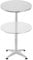 [en.casa] 2in1 Stehtisch Avesta 75/115 cm Höhenverstellbar Bartisch Rund Ø60 cm klappbar Bistrotisch Indoor Outdoor Aluminiumgestell Silber