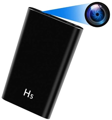 LXMIMI Nuova Telecamera Spia Nascosta 2 in 1 Mini Telecamera con Power Bank da 5000 mAh, Telecamera Nascosta HD 1080P per Sicurezza Domestica Nanny Cam con Visione Notturna e Rilevamento di Movimento