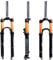 LHHL Forcella MTB 26/27.5/29 Pollici Forcella A Sospensione Air per Mountain Bike Corsa 100 Mm 1-1/8 Forcella Air per Bicicletta QR Blocco Manuale Forcella Anteriore Bici in Lega di Magnesio