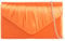 fi9® Damen-Clutch-Handtasche, Satin, Party, Abschlussball, Braut, Abendveranstaltung, Handtasche, Orange, medium