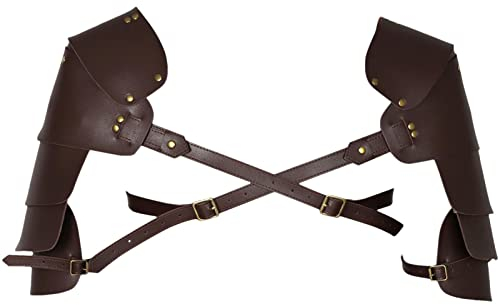 GYOUZA Mittelalterliche Ritterrüstung,Mittelalterliches Elfen-Cosplay-Kostü Elfen-Schulter-Brustpanzer | Schnalle Gürtel Cosplay Requisiten Mittelalterliche Wikinger Krieger Gladiator Schulterpanzer