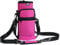 Nuovoware Water Bottle Carrier Bag, 750ml Bottle Pouch Holder, Adjustable Shoulder Hand Strap 2 Pocket Sling Neoprene Sleeve Sports Bag for Men Women Hiking Travelling Camp, Rose Red