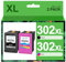 HALLOLUX 302XL Druckerpatrone 302 Kompatibel für HP 302 Druckerpatronen 302 XL für HP Officejet 3831 Druckerpatronen 3830 5230 5220 DeskJet 3630 2130 3636 Envy 4520 (Schwarz, Farbe)