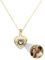 MMXX Personalisierte Projektion Halskette mit Bild im Inneren für Frauen 925er Sterling Silber Foto Halskette Bild Versteckte Gedenkkette Ich Liebe Dich 100 Sprachen (G2: Gold)