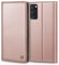 Handyhülle für Samsung Galaxy S20 FE, Premium Lederhülle Mit Kartenfach, Standfunktion und Klappbarem Flip Case - Rosa