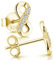 Materia Ohrringe Unendlichkeitszeichen gold - Damen Ohrstecker Silber 925 klein vergoldet mit Zirkonia Stein SO-410-Gold